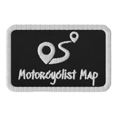 Motorcyclist Map Embroidered Patch